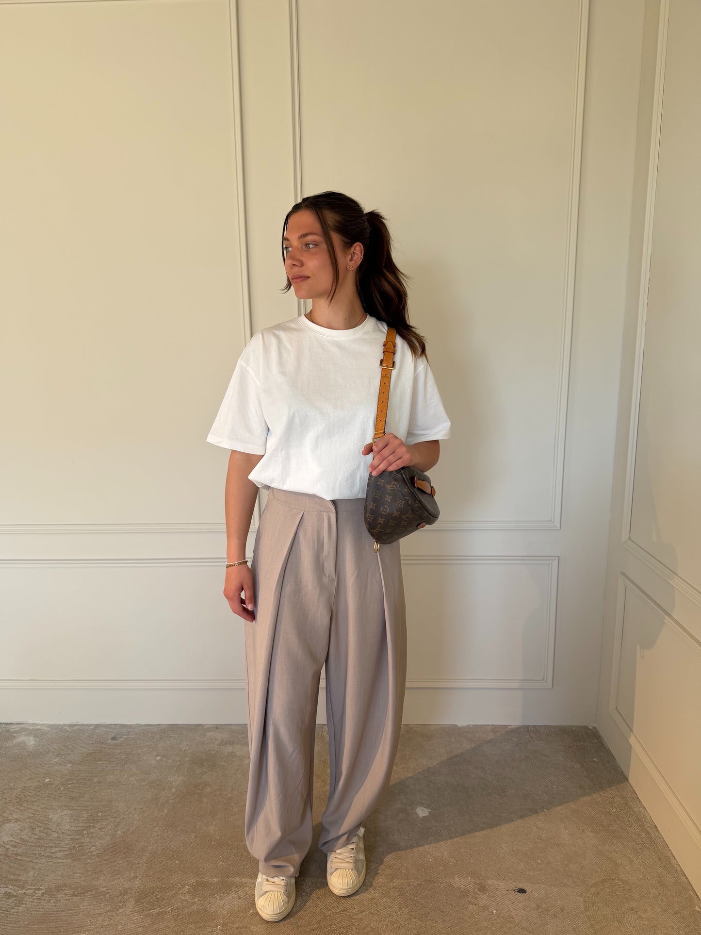 Amber Pantalon - Taupe