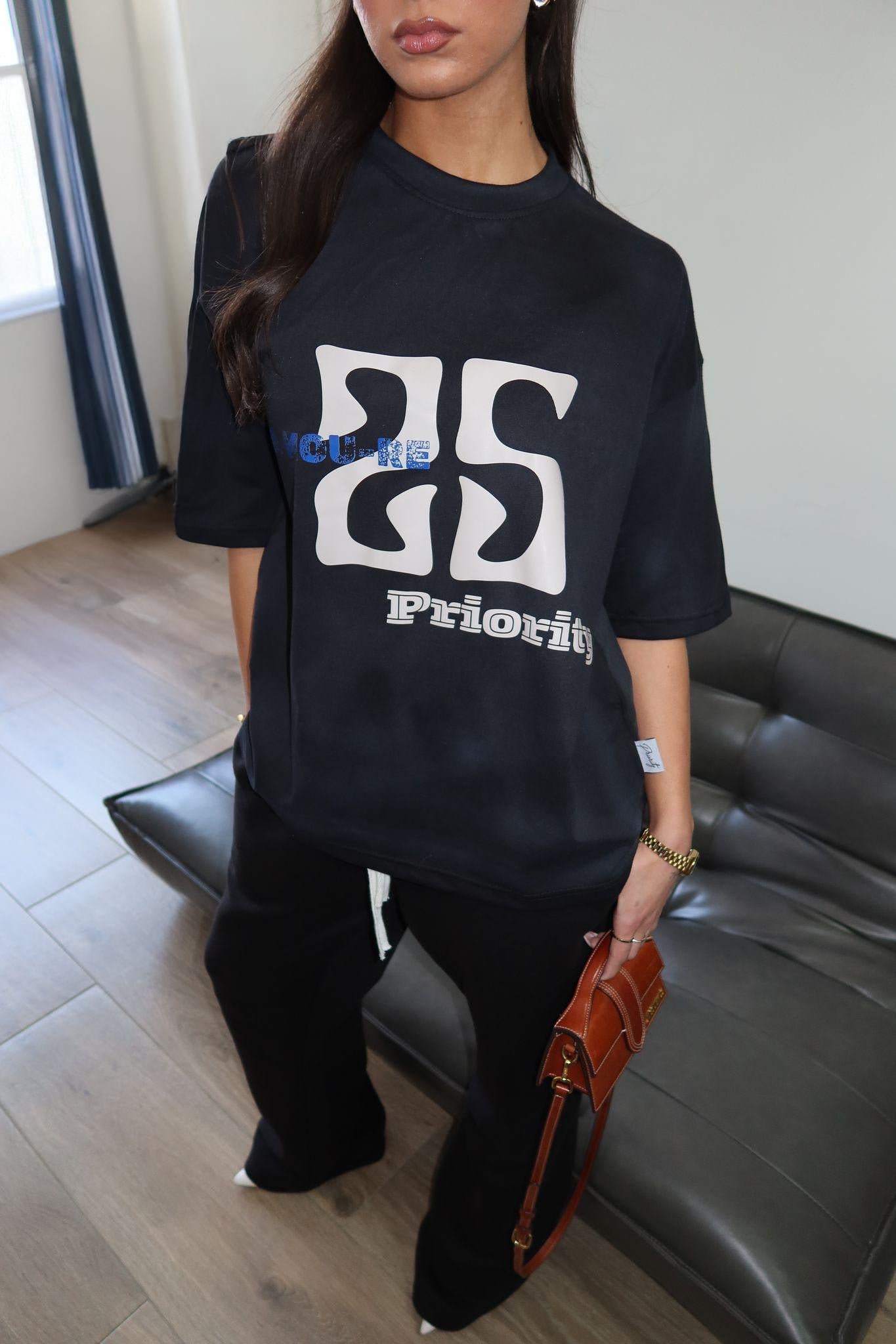 Amoure Tee - Washed Black