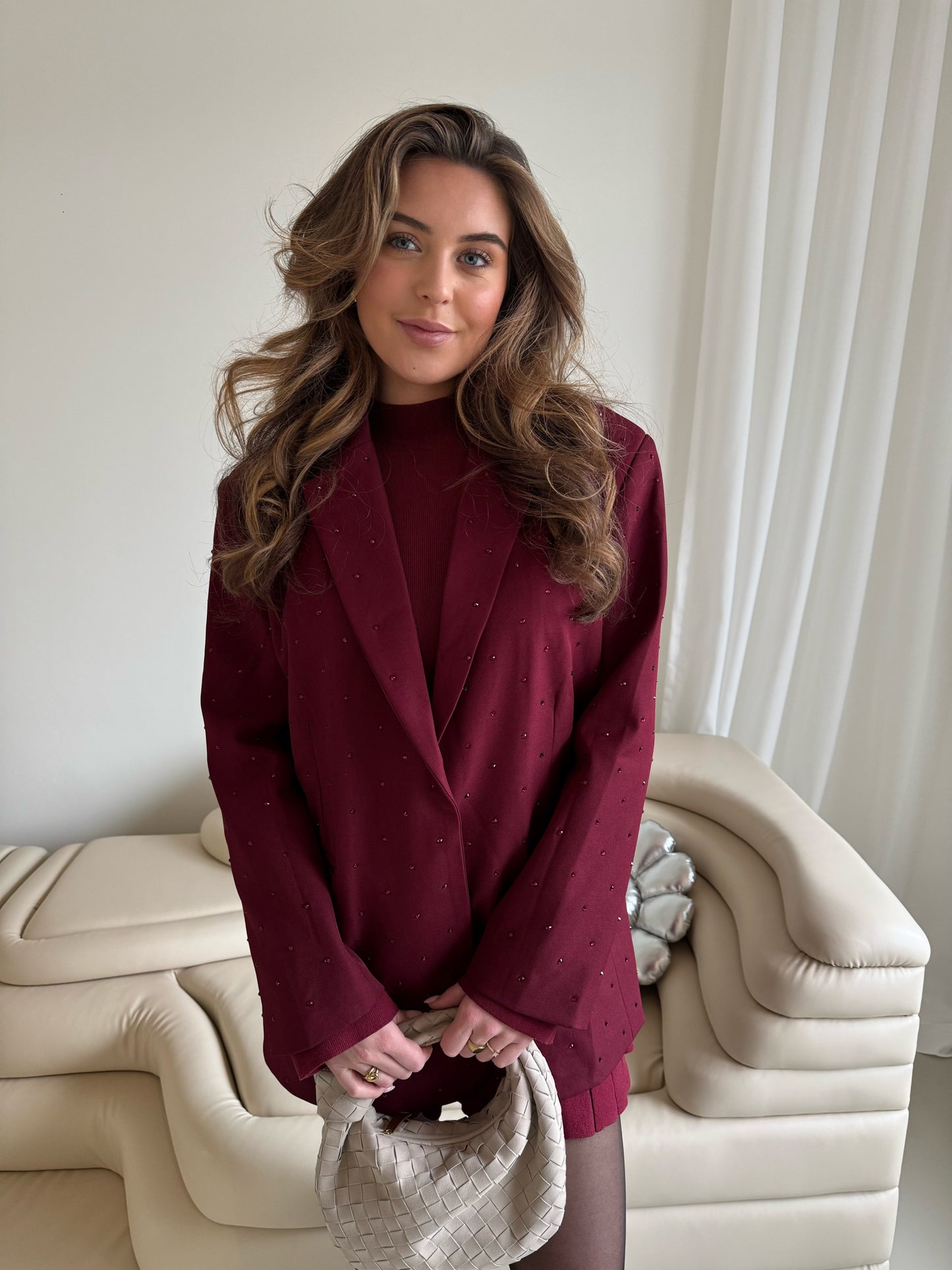 Diamond blazer - Burgundy