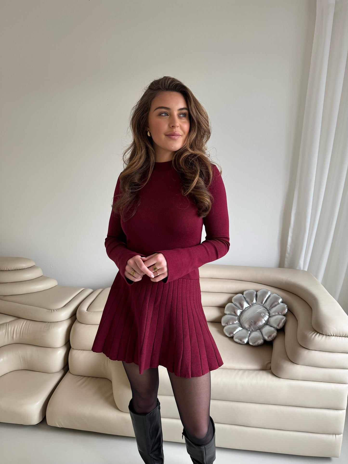 Semmy dress - Burgundy