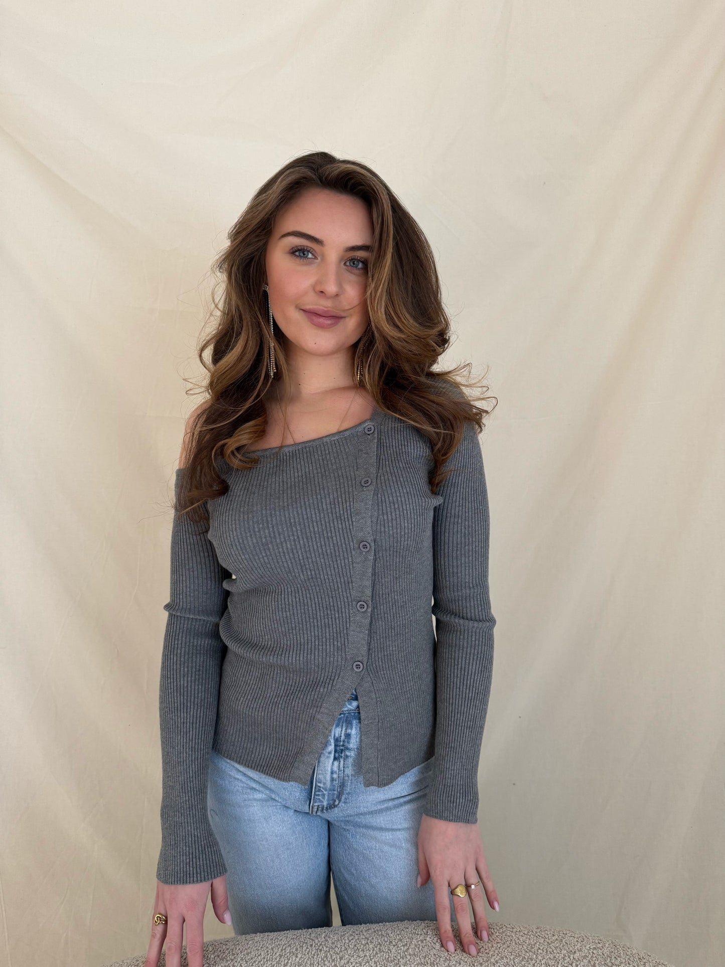 Button top - Grey