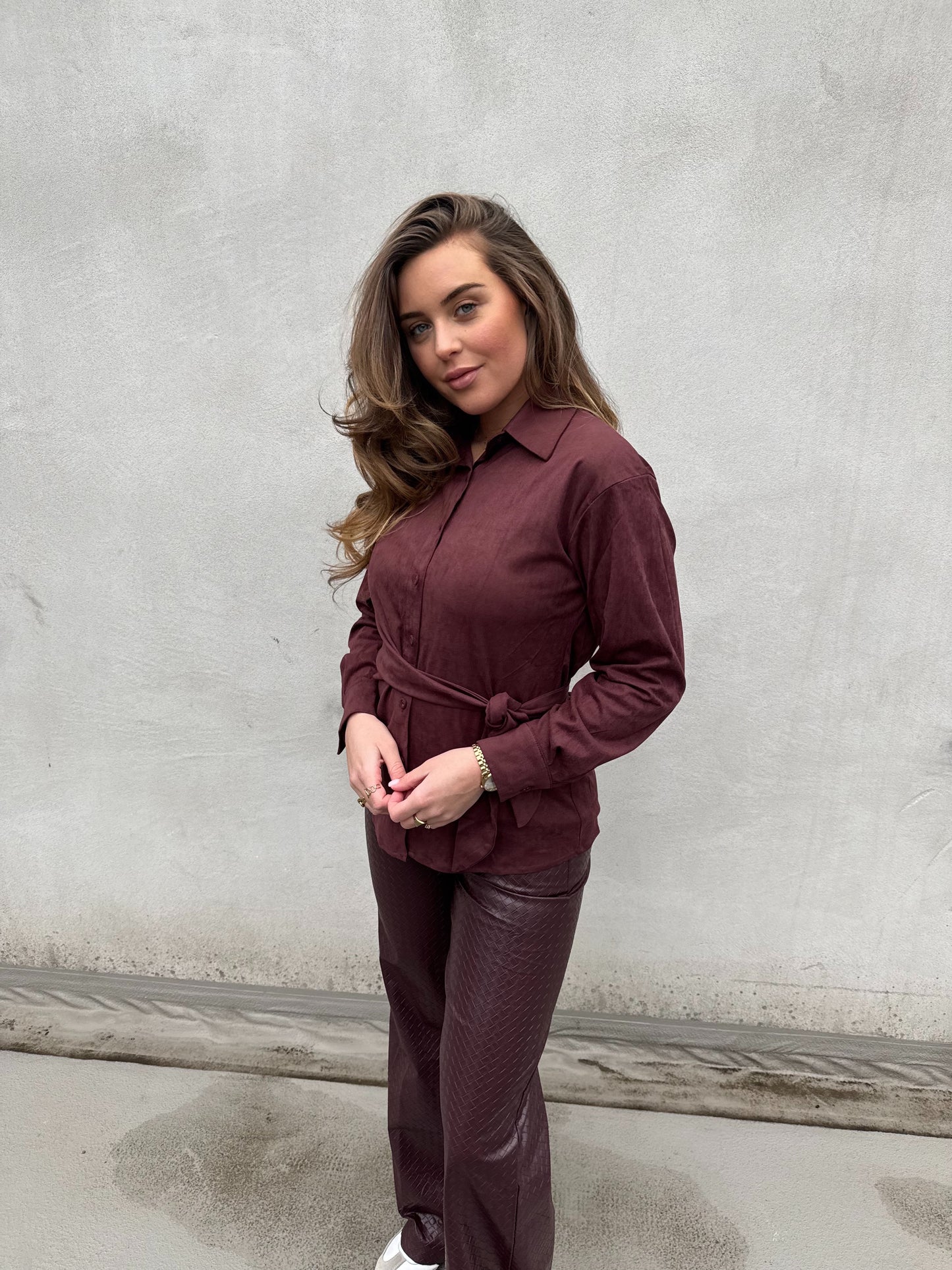 Leather Pants - Bordeaux