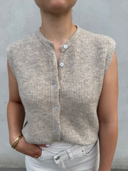 Knitted Top - Beige