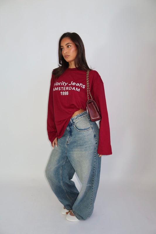 Priority 1998 Longsleeve - Burgundy