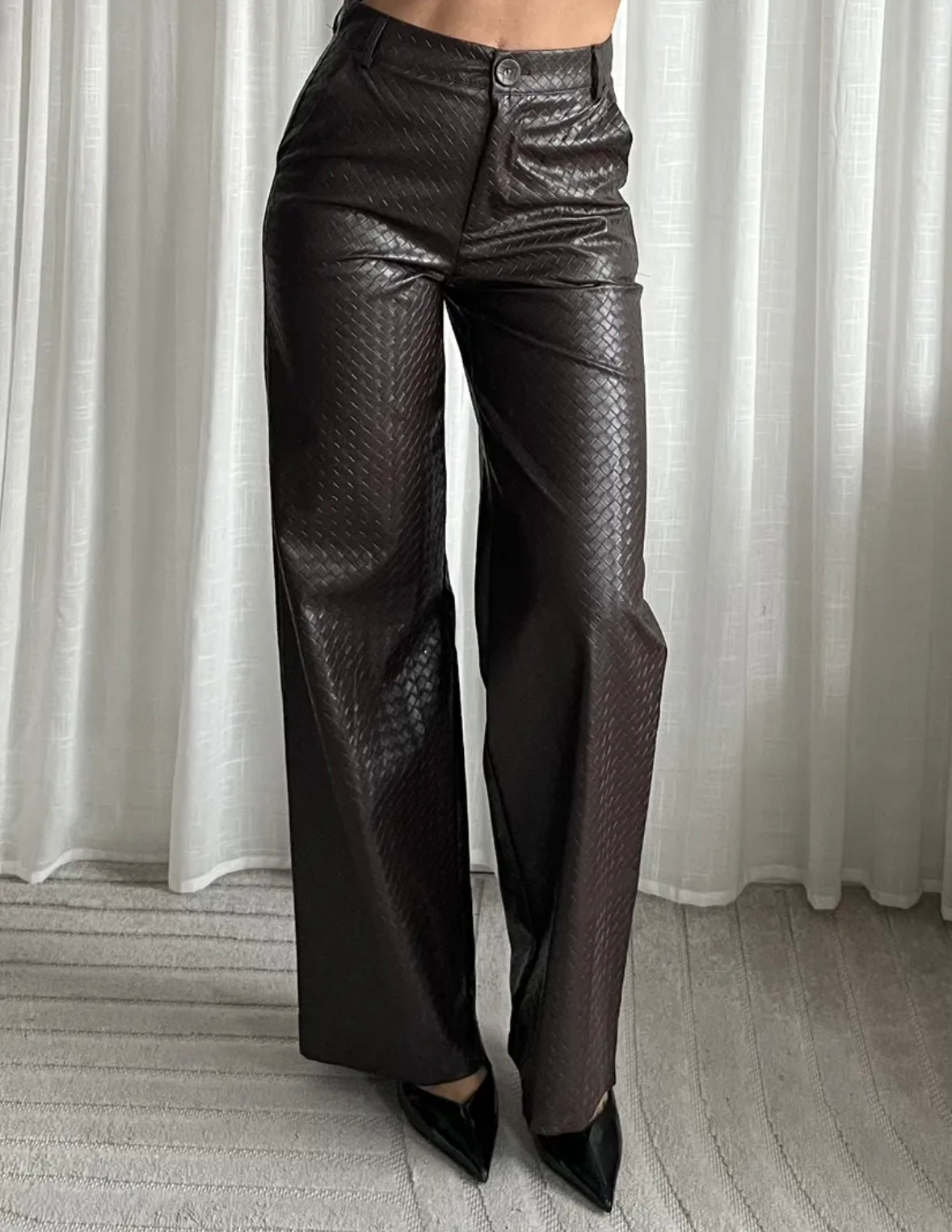 Leather Pants - Chocolate