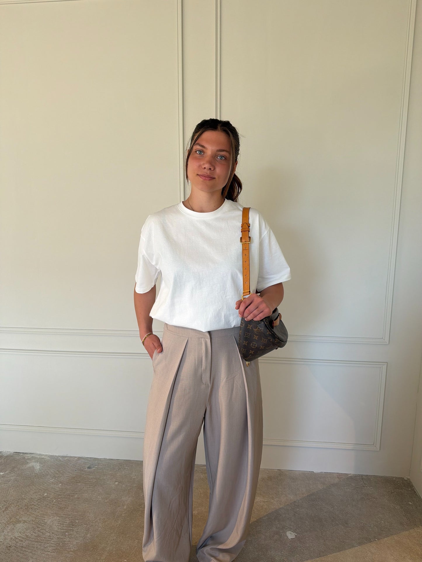 Amber Pantalon - Taupe