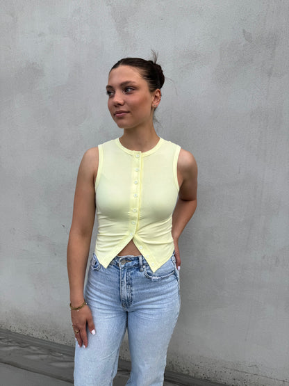 Button Top - Yellow