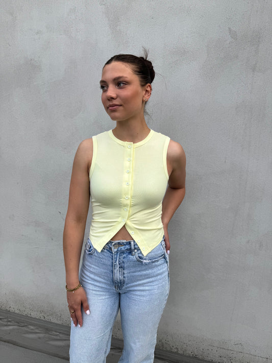 Button Top - Yellow