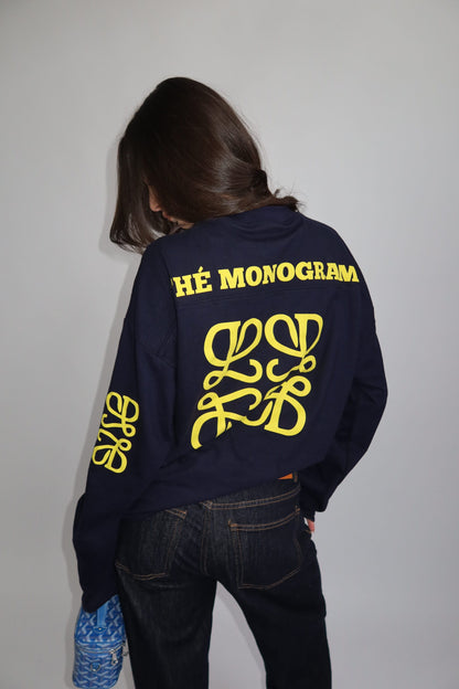 The Monogram Longsleeve - Dark Navy