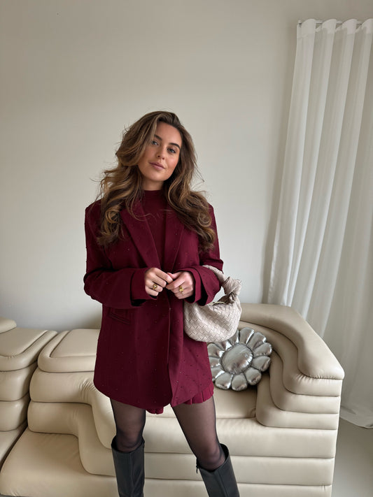 Diamond blazer - Burgundy