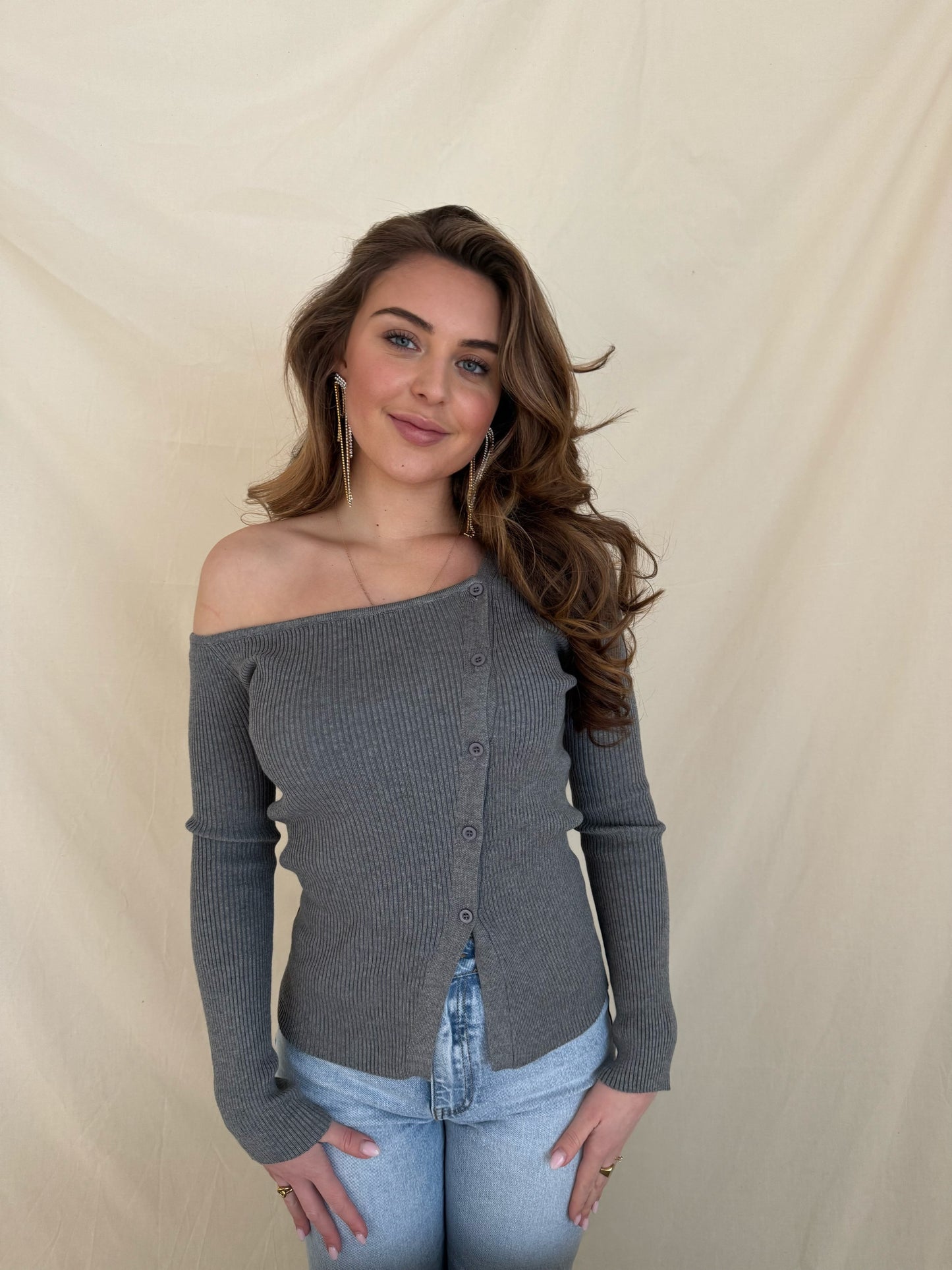 Button top - Grey