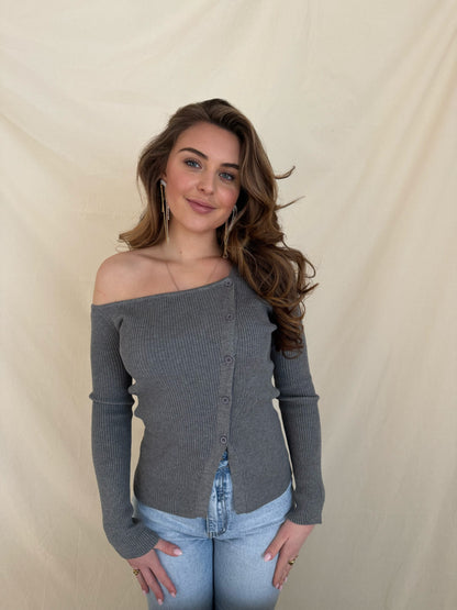 Button top - Grey