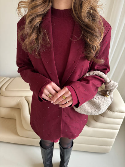 Diamond blazer - Burgundy